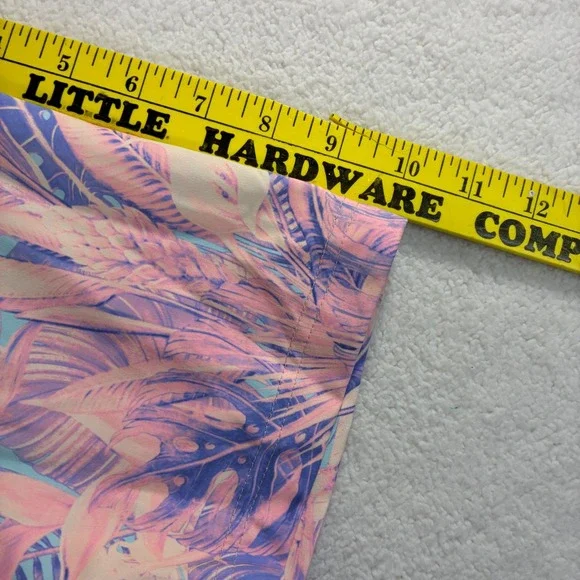 Sunday Swagger Golf Polo Shirt Mens XL Pink Floral AOP Bird Multicolor Stretch - Picture 6 of 6